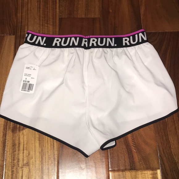 White Athletic Shorts - Picture 2 of 2